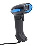 CHICIRIS Präzise Handheld USB Wired 1D 2D Barcode Scanner Reader für Supermarkteinzelhandel, Black ABS Material