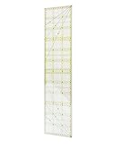 QWORK® 15 x 60 cm Lineal Nähen mit Winkelanzeigen, Präzises Nählineal zum Quilten, Nähen und Patchworken