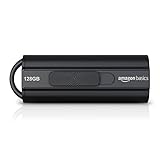 Amazon Basics 128 GB USB 3.1 Flash-Laufwerk, lesegeschwindigkeit von bis zu 130 Mbit/s, Schwarz