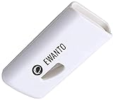 EWANTO Tablettenteiler Tablettenspalter Pillenschneider mit Edelstahlklinge und Aufbewahrungsfach (weiß) (1 Stück)