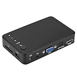 Multimedia Player, 1080P HD Audio & Video Multimedia Player, USB, SD-Karte, unterstützt Festplatte mit IR-Fernbedienung, 110V-240V(US)