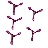 Abaodam 5 Stück Anemometer-zubehör Windmesser Tasse Windanzeigerbecher Windrichtungsanzeigerbecher Windmesserbecher Windanzeigebecher Windanemometergehäuse Aluminiumlegierung Violett