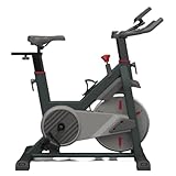 THERUN Leises Heimtrainer Fahrrad mit seinem Magnetwiderstand und dem 10 kg schweren Schwungrad, Spinning Bike Indoor mit LCD-Monitor,Tablet-Halter für Cardio für Zuhause,Bis150KG