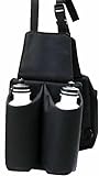 Amesbichler Reitsport AMKA Packtasche Nylon mit 2 Flaschenhaltern Satteltasche Packtasche Satteltasche Westernsattel schwarz
