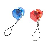 LAPYAPPE 2Stücke Keycap Schlüsselanhänger Tastatur Tester mit Basiswechsel für Mechanische Tastaturen LED Zubehör für Tastaturliebhaber