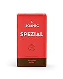 J. Hornig Kaffee gemahlen, Spezial, 500g, mildes Aroma & schokoladiger Geschmack, gemahlener Kaffee für Filterkaffee, Frenchpress und Espressokocher