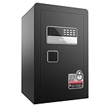 Sicherheit Safe Box, Diebstahlsicherer, feuerfester Safe mit feuerfester Dokumententasche, Zahlenschloss und herausnehmbarem Regal, digitaler Sicherheitssafe for das Home-Office