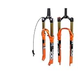 Fahrrad Gabel 1 Stück Fahrradgabel orange MTB Fahrrad Vorderradaufhängung gerade/konisch RL/LO 26/27,5/29 Zoll Magnesiumlegierung QuickRelease Fahrradgabeln (Color : 27.5 Tapered Manual)