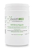 Zeolith MED 600 Detox-Kapseln, von Ärzten empfohlen, Apothekenqualität, laboranalysiert, zur Entgiftung und Entschlackung