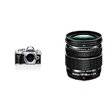 Olympus OM-D E-M10 Mark IV Micro-Four-Thirds-Systemkamera,elektronischer Sucher, Wi-Fi, Silber + M.Zuiko DIGITAL ED 12-45mm F4.0 PRO Objektiv, Standard Zoom, Passend für alle MFT Kameras