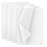 Creavvee Weiß Decoupage Seidenpapier 60 Blatt 35 x 50 cm für DIY, Feiertage, Geburtstage und alle Gelegenheiten, Geschenkverpackung