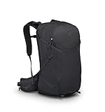 Osprey Sportlite Unisex Hiking Backpacks - Minimalist and lightweight design - Airscape backpanel - Water bottle pockets - Hipbelt - Bluesign approved materials,Dark Charcoal Grey,25 L
