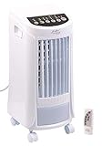 Sichler Haushaltsgeräte Wasserkühlung Raum: 3in1-Luftkühler, Luftbefeuchter und Ionisator, 4 l, 65 W, 200 ml/h (Luftkühler mit Wasserkühlung, mit Fernbedienung, Mobile Klimaanlage)