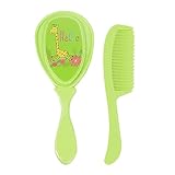 Weiches Babyhaarbürste und Kamm-Set, Kopfhautpflege, Pflege-Set, Duschpflegesets, entzückende Wiegenkappe, Massagebürsten für Babys, Bad, tägliche Haarpflege, 12,5 x 3 x 0,5 cm