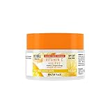 Victoria Beauty Vitamin C Creme mit LSF20, Anti Aging Gesichtscreme gegen Falten und Augenringe, Aufhellende Tagescreme mit SPF20 für Frauen und Männer, Vegan, Brightening Skincare, 50ml