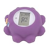 Baby-Badethermometer, schwimmendes Spielzeug, niedliches digitales Thermometer, Baby-Badethermometer, Stimmungsthermometer mit LED-Anzeige und Warnung