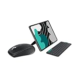 Logitech MX Anywhere 3S Compact Kabellose Maus Flip Folio, Tastatur-Case für iPad Pro 13 Zoll (M4) und iPad Air 13 Zoll (M2 und M3) (2024, 2025), DEU QWERTZ-Layout – Grafit