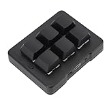 TICFOX Tastatur, Programmierbare 6 Taste Mechanische Tastatur mit Drahtlosen 2,4G Bluetooth USB Kabel 3 Modi für Programmierer und Programmierbegeisterte
