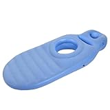 Zerodis Ganzkörperkissen mit Bauchloch, Bequem, Leicht, Aufblasbares PVC-Schwimmkissen für den Pool, Zur Unterstützung Beim Schlafen, Massage, Yoga (Blue)