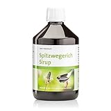 Sanct Bernhard Spitzwegerich-Sirup | Alkoholfreier, wohlschmeckender Saft mit 15 % Spitzwegerich-Extrakt & Honig | 500ml
