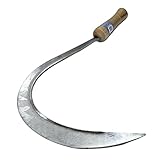 Grabacz Sichel, Sichel Sense 400 mm - 16', Rundsichel mit Holzgriff, Handsichel, Blattsichel, Gartensichel, Sensensichel, Sichel Sense