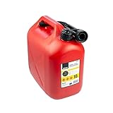 Benzinkanister - Modell B10ECO- Hergestellt aus Polyethylen - Für 10 Liter Inhalt - Beständig gegen Kraftsoffzusätze - Mit Auslaufrohr - UN-Zertifiziert - Bikain