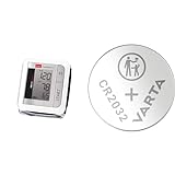 boso medistar+ – Handgelenk Blutdruckmessgerät mit Speicher für 90 Messungen & VARTA Batterien Knopfzellen CR2032