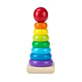 Melissa & Doug Rainbow Stacker | Developmental Toy | Motor Skills | Problem Solving | 12 Months | Gift for Boy or Girl