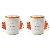 POTLUCK | Harissa | Gewürzmischung im Keramiktopf | 60g | Vegan, glutenfrei und mit natürlichen Inhaltsstoffen (Packung mit 2)