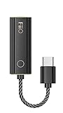 FiiO JadeAudio KA1 Kopfhörer-Verstärker, winziger USB-DAC, hohe Auflösung, 3,5 mm, verlustfrei, für Smartphones/PC/Laptops/Player (Typ C, schwarz)
