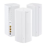 Tenda Nova MX12 Mesh WLAN System - AX3000 Wi-Fi 6 Dualband Mesh Set- empfohlen für Häuser mit 3-4 Schlafzimmer - 9xGigabit Port - Ersetzt Router und Repeater - APP Steuerung -3er Pack