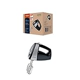 Grundig HM 5040 Premium-Handmixer (300 Watt), schwarz-silber