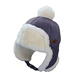 Kinder Outdoor Winter Warm Baby Junge Mädchen Kinder Niedlich Pilot Gehörschutz Mütze Hut Mädchen Mütze Mit Ohrenklappen (C, One Size)