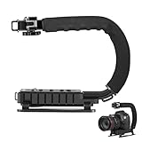 Kamera Stabilisator Griff Grip - Kamera Stabilisator Griff | C-förmige Handheld-Video-Stabilisierungshalterung Mit Cold-Shoe Für DSLR, Camcorder-Professionelles Zubehör Für Reibungslose Aufnahmen Und