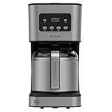 Cecotec Tropfkaffeemaschine Coffee 66 Drop & Thermo Time, 950 W, 1,2 L, 10 Tassen, LCD-Display, 24-Stunden-Timer, Tropf-Stopp-System, Überhitzungsschutz, 6 Schalter