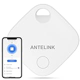 ANTELINK Smart Tracker Tag, intelligenter GPS-Tracker, kompatibel mit iOS, kostenlose Tuya-App, für Schlüssel, Gepäck, Koffer, austauschbarer Akku, 1 Stück