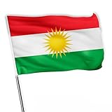 Nationalflaggen & Banner von Kurdistan Indoor und Outdoor Verwendung geeignet für gesellschaftliche Veranstaltungen | Sport | Party Events