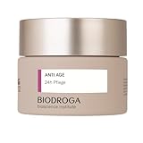 Biodroga Anti Aging 24h Gesichtscreme 50 ml – straffende Anti Falten Gesichtspflege Tagescreme Nachtcreme Vegan Bioscience Institut