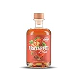 Bratapfel Likör 500ml fruchtig - Bratapfellikör 20,0% Vol. mild - Winterlikör & Weihnachtslikör würzig - leckerer Winterapfel Liqueur - frischer Apfelkuchenlikör 0,5l - Premium Liköre von Steinhauser