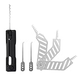 Lockpicking-Werkzeug-Set, universelles faltbares Dietrich-Set mit verdeckten Instrumenten, tragbarer Lockpicker, professionelle Lockpicking-Trainingswerkzeuge
