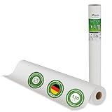 Veluxis® Vliestapete Weiß & Glatt, Malervlies Tapete, Glattvlies 25 m × 0,75 m – 130 g/m² Renoviervlies, Untertapete, überstreichbar und diffusionsoffen - Made in Germany