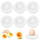KFDDRN Eierbecher Weiß, Eierbecher Lustig, Eierteller, 6 Stück Egg Holder Für Das Frühstücksei Küche Esszimmer