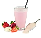 Vital-Molke-Drink - Molkepulver 500g - Molkekur - Abnehmen mit Trinkmolke, verschiedene Sorten (Erdbeer-Joghurt)