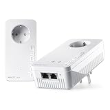 devolo Magic 2 WiFi 6 Next Starter Kit, WLAN Powerline Adapter, bis zu 3.000 Mbit/s über Wi-Fi 6, Mesh WLAN Steckdose, 2X Gigabit LAN, weiß