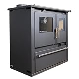EEK A+ Verso CS Plus Küchenofen Kaminofen Holzherd 7.7 kW - Schwarze Links