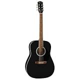 Fender FA-25 Dreadnought Akustikgitarre, Walnussgriffbrett, Schwarz