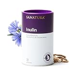 Sanatura Inulin – 250 g Inulin Pulver – vegan und glutenfrei – Aktiv Ballaststoff aus der Chicorée-Wurzel