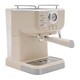 Mermajestic Espressomaschine mit Milchaufschäumer, Kompakte Espressomaschine, 20 Bar 1050 Watt Espressomaschine mit Milchaufschäumer, Cappuccino Maschine, Touch Screen mit Druckanzeige, 1,5 Liter Tank
