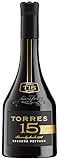 Torres Brandy | 15 Reserva Privado | 4x mit GOLD ausgezeichnet | Mit sanften Noten von Karamell, Vanille, Datteln und gerösteten Hasselnüssen | 700ML | 40%