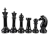 BESTonZON 6St Schach Ornamente Schach-Timer Schach Wohnkultur schwarzes Schach Schwarze Büroeinrichtung Spiel schachcomputer Chess lustiges Schach Schachdekor für den Haushalt Keramik Black
